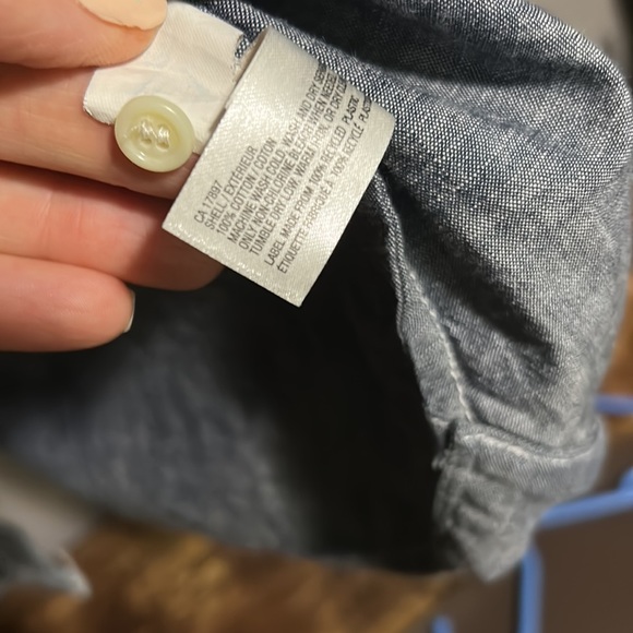 Tailored Gap denim chambray Byron down shirt - Picture 8 of 13